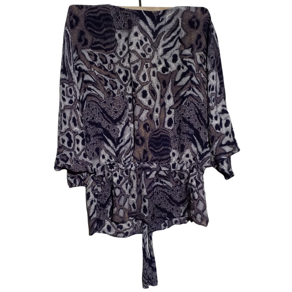 Parker Silk Sheer V-Neck Flutter Sleeve Top Blouse Size XS - Picture 3 of 7